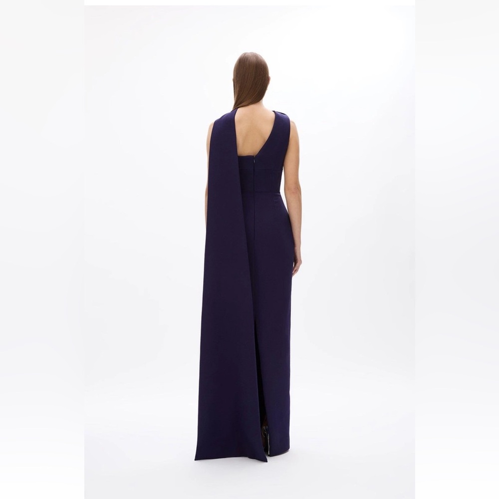 NWOT $1200 MRPs Rachel Gilbert Clara dress in dark indigo size 8 - Picture 7 of 17